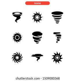 vortex icon isolated sign symbol vector illustration - Collection of high quality black style vector icons
