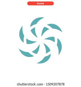 vortex icon isolated sign symbol vector illustration - High quality colored vector icons
