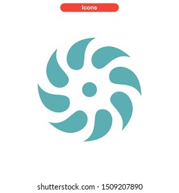 vortex icon isolated sign symbol vector illustration - High quality colored vector icons
