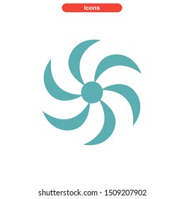 vortex icon isolated sign symbol vector illustration - High quality colored vector icons
