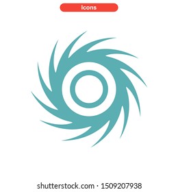 vortex icon isolated sign symbol vector illustration - High quality colored vector icons
