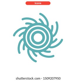 vortex icon isolated sign symbol vector illustration - High quality colored vector icons
