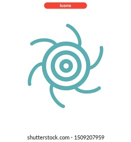 vortex icon isolated sign symbol vector illustration - High quality colored vector icons
