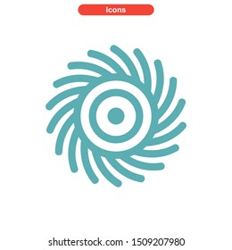 vortex icon isolated sign symbol vector illustration - High quality colored vector icons
