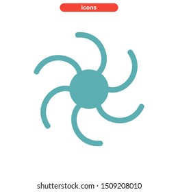 vortex icon isolated sign symbol vector illustration - High quality colored vector icons
