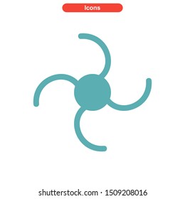 vortex icon isolated sign symbol vector illustration - High quality colored vector icons
