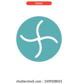vortex icon isolated sign symbol vector illustration - High quality colored vector icons
