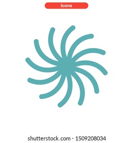 vortex icon isolated sign symbol vector illustration - High quality colored vector icons
