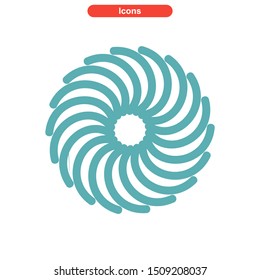vortex icon isolated sign symbol vector illustration - High quality colored vector icons
