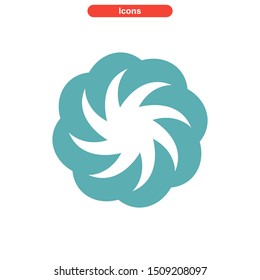 vortex icon isolated sign symbol vector illustration - High quality colored vector icons
