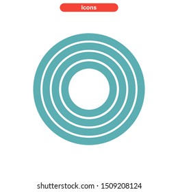 vortex icon isolated sign symbol vector illustration - High quality colored vector icons
