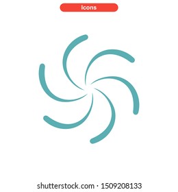 vortex icon isolated sign symbol vector illustration - High quality colored vector icons
