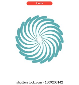 vortex icon isolated sign symbol vector illustration - High quality colored vector icons
