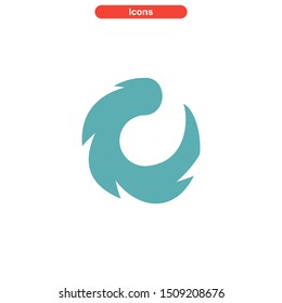 vortex icon isolated sign symbol vector illustration - High quality colored vector icons
