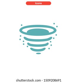 vortex icon isolated sign symbol vector illustration - High quality colored vector icons
