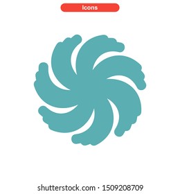 vortex icon isolated sign symbol vector illustration - High quality colored vector icons
