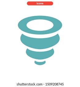 vortex icon isolated sign symbol vector illustration - High quality colored vector icons
