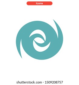 vortex icon isolated sign symbol vector illustration - High quality colored vector icons
