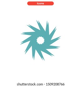 vortex icon isolated sign symbol vector illustration - High quality colored vector icons
