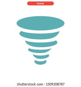 vortex icon isolated sign symbol vector illustration - High quality colored vector icons
