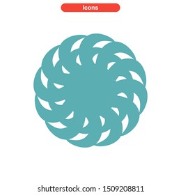 vortex icon isolated sign symbol vector illustration - High quality colored vector icons
