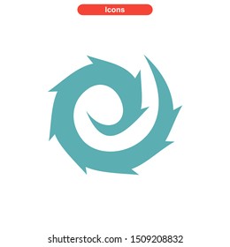 vortex icon isolated sign symbol vector illustration - High quality colored vector icons
