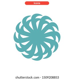 vortex icon isolated sign symbol vector illustration - High quality colored vector icons
