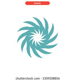 vortex icon isolated sign symbol vector illustration - High quality colored vector icons
