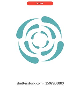 vortex icon isolated sign symbol vector illustration - High quality colored vector icons

