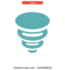 vortex icon isolated sign symbol vector illustration - High quality colored vector icons
