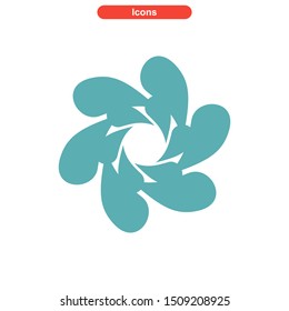 vortex icon isolated sign symbol vector illustration - High quality colored vector icons
