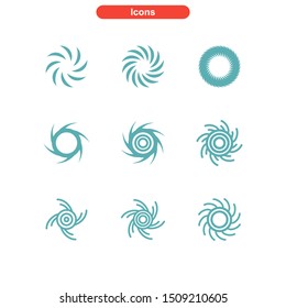 vortex icon isolated sign symbol vector illustration - Collection of high quality colored vector icons
