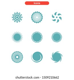 vortex icon isolated sign symbol vector illustration - Collection of high quality colored vector icons
