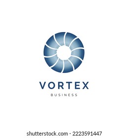 Vortex Icon Logo Design Template