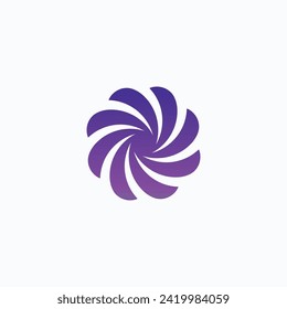 Vortex icon logo vector design template