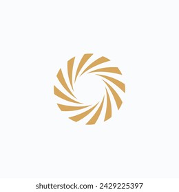 Vortex icon logo vector design template