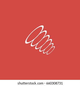 vortex icon. sign design. red background