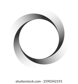 vortex icon symbol vector illustration of a circle gradient color on white background