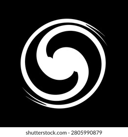 vortex icon vector, blackhole, swirl, twist
