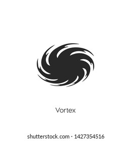 Vortex icon vector. Vortex symbol. Linear style sign for mobile concept and web design. Vortex symbol illustration. Pixel vector graphics - Vector.