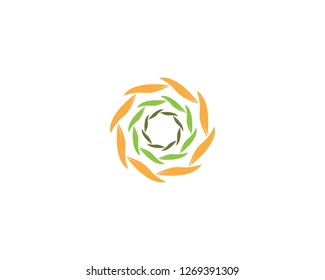 Vortex leaf icon business