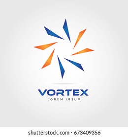 Vortex Logo Design Symbol Icon