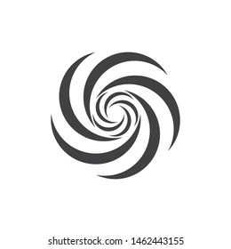 vortex logo icon wave and spiral vector template