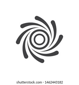 vortex logo icon wave and spiral vector template