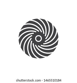 vortex logo icon wave and spiral vector template