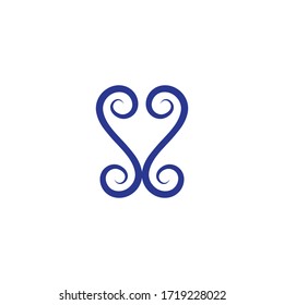 Wirbel-Logo-Symbol-Welle und Spiralvektorvorlage