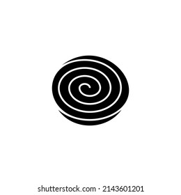 Wirbel-Logo-Symbol-Welle und Spiralvektorvorlage