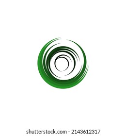 vortex logo icon wave and spiral vector template