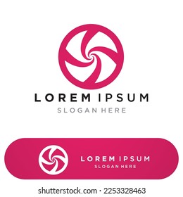 Vortex logo symbol icon illustration design vector.Tornado, vortex, hurricane logo design elements