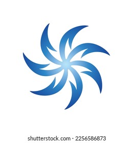 Símbolo de logotipo Vortex icono ilustración de diseño vector